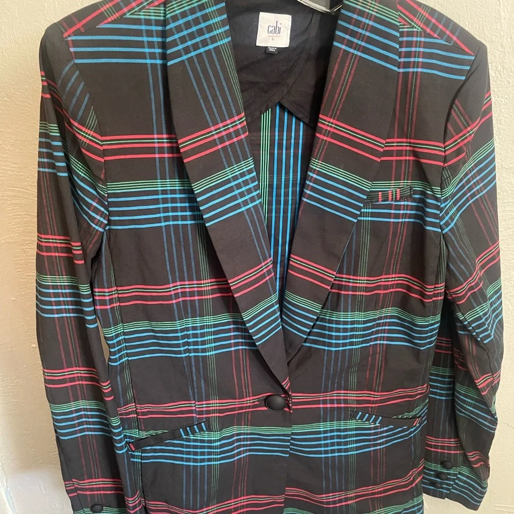 Cabi Plaid Women's Blazer - Picture 4 of 12